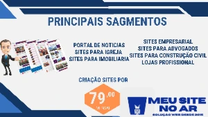 Site Profissional 79,00 reais Mensal com Dominio e Hospedage - Outros