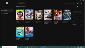 conta epic games com gta v, fortnite com +100 skins