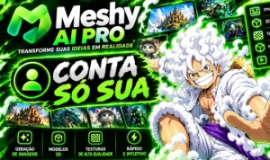Meshy Ai Pro Conta Só Sua 30 Dias - Entrega Rapida - Outros