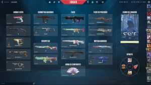 Conta valorant LV alto com muita skin