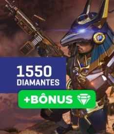 Free Fire - 1.550 Diamantes + 90% de Bônus