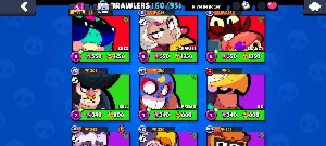 Brawl Stars 11 Hiper ATIVAS vários lendários e 100 Skins