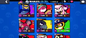 Brawl Stars 11 Hiper ATIVAS vários lendários e 100 Skins