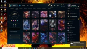 Vendo conta com mais de 679 skins - League of Legends LOL