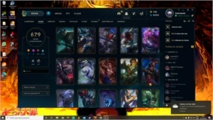 Vendo conta com mais de 679 skins - League of Legends LOL