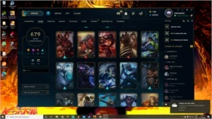 Vendo conta com mais de 679 skins - League of Legends LOL