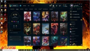 Vendo conta com mais de 679 skins - League of Legends LOL