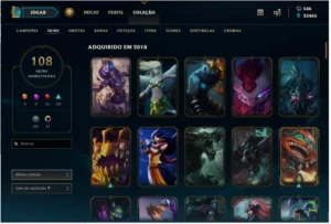 Conta LOL Elo OURO II - League of Legends