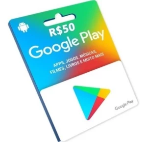 Gift Card Google play 50 reais por 45 reais - Gift Cards