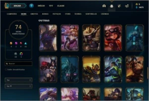 Conta diamante 2 com 103 champs e 74 skins ( 4 ultimates ) - League of Legends LOL