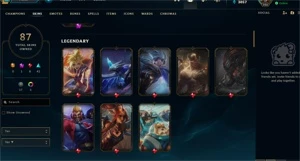 Conta LOL 92 skins - League of Legends