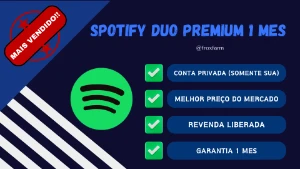 PROMOÇAO!! Spotify Premium Duo 1 mes (na sua conta) - Assinaturas e Premium