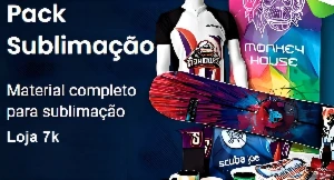 Mega Pack para Sublimação - Camisas, Canecas, Chinelos e +