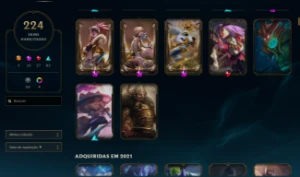 Conta 224 League Of Legends Barato LOL