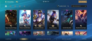 Conta 5 passes 59 skins - League of Legends: Wild Rift LOL WR