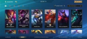 Conta 5 passes 59 skins - League of Legends: Wild Rift LOL WR