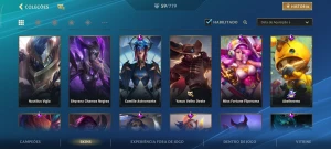 Conta 5 passes 59 skins - League of Legends: Wild Rift LOL WR