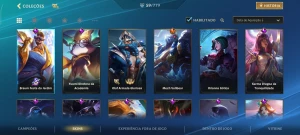 Conta 5 passes 59 skins - League of Legends: Wild Rift LOL WR