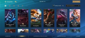 Conta 5 passes 59 skins - League of Legends: Wild Rift LOL WR