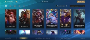 Conta 5 passes 59 skins - League of Legends: Wild Rift LOL WR