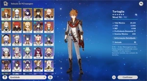 Conta Genshin Impact // 9 personagens 5*