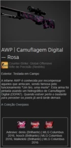 AWP FT | Camuflagem Digital — Rosa - Counter Strike CS