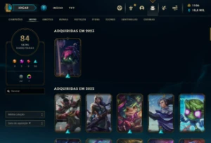 ⭐️LOL ⭐️LEVEL 280 ⭐️84 skins⭐️Ano 2015⭐️19k Essencial⭐️ - League of Legends