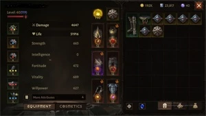 Conta Diablo Immortal lv60(119+) cruzado top 1 pvp 775 reso - Blizzard