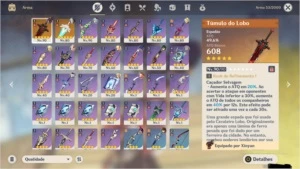 Vende-se conta do genshin Ar55 100% atualizada todos os dias - Genshin Impact