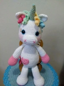 Unicórnio Baby da Artesanato Flor de Lis - Artesanato e Personalizados