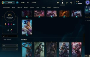 Conta diamante com ícone de mestre e skin ultimate - League of Legends LOL