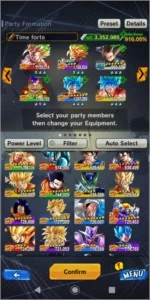 Conta dragon ball legends com melhores personagens do jogo