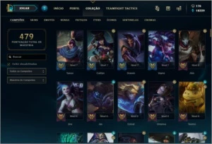 Conta LoL - Plat II - Todos Champs - 149 Skins - League of Legends