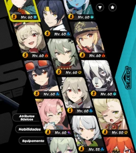 ZZZ  JANE C2, EVELYN C2 + 16 Agentes Rank-S varios A c6 - Zenless Zone Zero