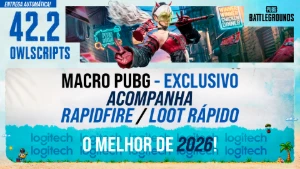 MACRO - PUBG STEAM E PUBG LITE - (VITALICIO) MOUSES LOGITECH