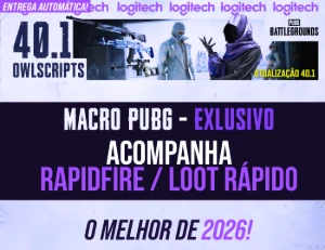 MACRO - PUBG STEAM E PUBG LITE - (VITALICIO) MOUSES LOGITECH