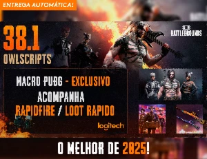 MACRO - PUBG STEAM E PUBG LITE - (VITALICIO) MOUSES LOGITECH