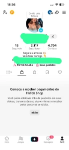 Conta TikTok SHOP Liberado - 2k Seguidores - Outros