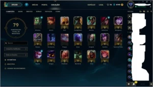VENDO ACC UNRANKD SO 170,00 COM MUITAS SKINS - League of Legends LOL