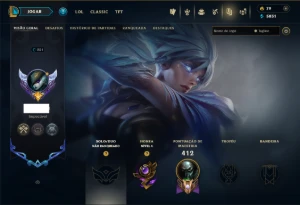 Unranked com 150 Champs e 161 Skins - League of Legends LOL