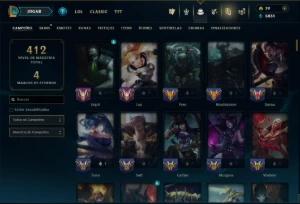 Unranked com 150 Champs e 161 Skins - League of Legends LOL