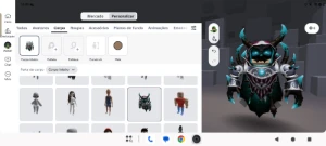 Conta com Korblox e várias skin feminina e masculino - Roblox