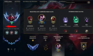 Conta de lol LVL 393 | 208 Skins | Diamante IV (MMR ÓTIMO) - League of Legends