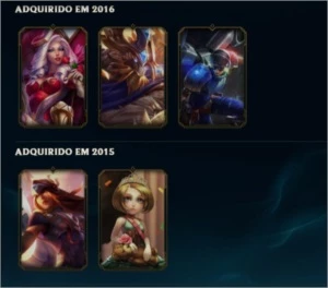 Conta de LoL plat 4 129 champions e 12 skins - League of Legends