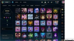 Conta LOL 531 Skins +20k RP nivel 189, todos os champs - League of Legends