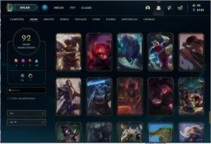 league of legends, diamante 3, 95 skins, nivel 360