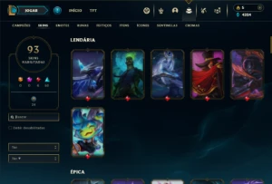 Prata 3 com 100 Champs e 93 Skins ( MAIN MID ) - League of Legends LOL