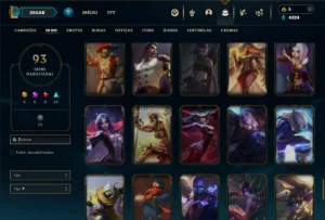 Prata 3 com 100 Champs e 93 Skins ( MAIN MID ) - League of Legends LOL