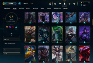 Prata 3 com 100 Champs e 93 Skins ( MAIN MID ) - League of Legends LOL