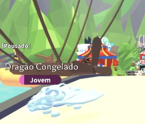 ADOPT ME - Pet Frost Dragon FR (monta e voa)Entrega imediata